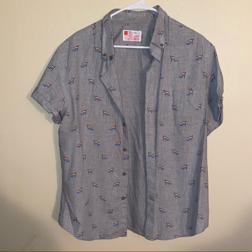 Pride button up shirt